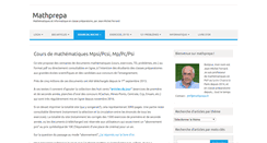 Desktop Screenshot of mathprepa.fr