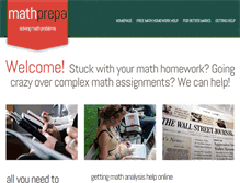 Tablet Screenshot of mathprepa.com